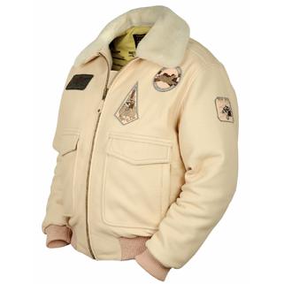 Лётная куртка кожаная A-2 Tornado beige (Art.306)